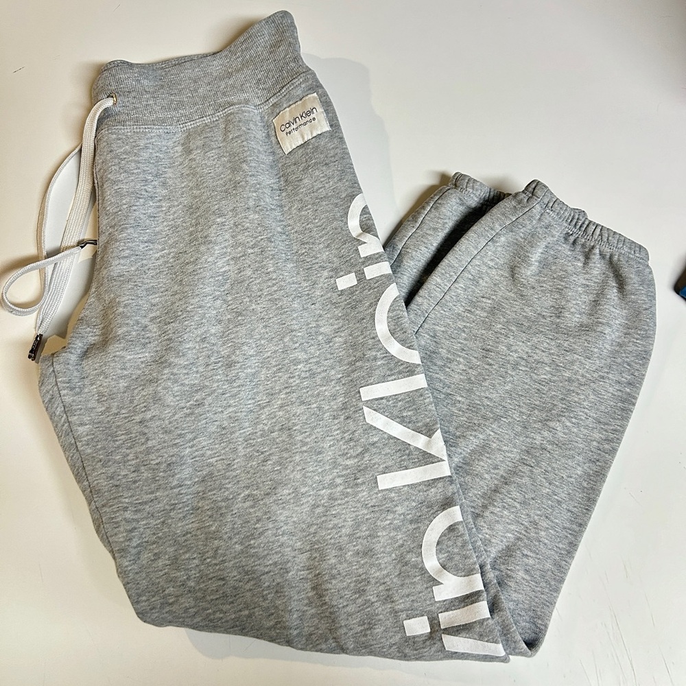 Calvin Klein Gray Jogger Pants - Picture 1 of 3
